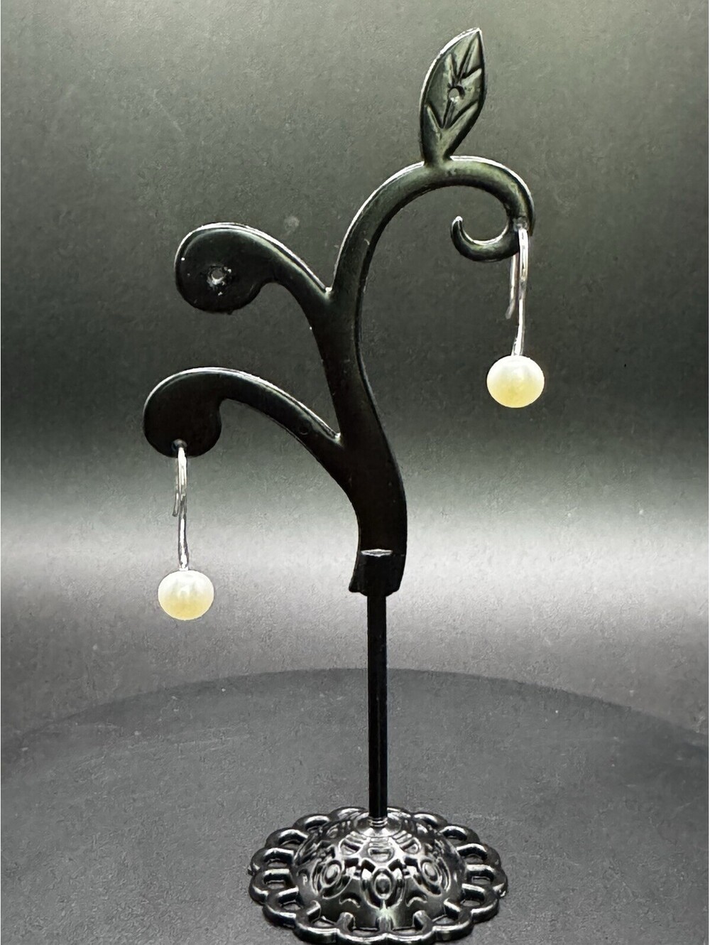 Sterling Silver 925 White Cultured Pearl Drop Dangle Hook Earrings China